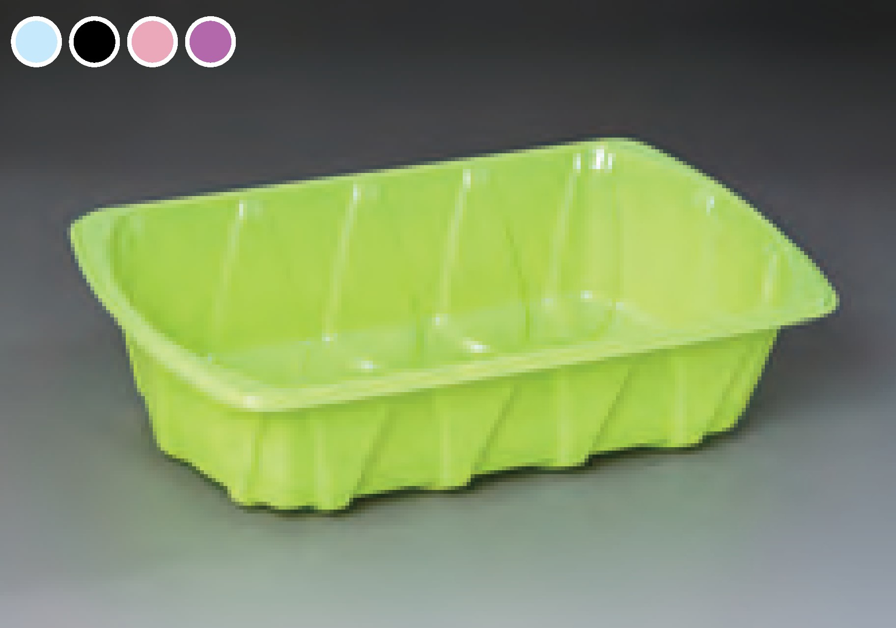 【屋号至要たる】フルーツ容器に並べる フルーツ12緑であること 2000枚/箱 長辺193(内寸183)×短辺118(内寸108)×高さ48粍 桃20玉大きさ2個