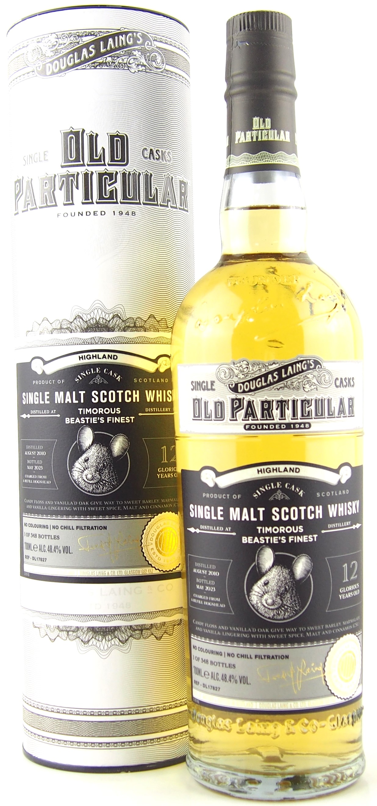 オールドパティキュラー　ティモラスビースティズ　ファイネスト　2010　12年（Old Paticular Timorous Beastie's Finest）700ｍｌ　48.4％【スコッチウイスキー　スコットランド　ハイランド　シングルモルト　ボトラーズ　数量限定　箱付き】正規品｜ワインショップ　葡萄館