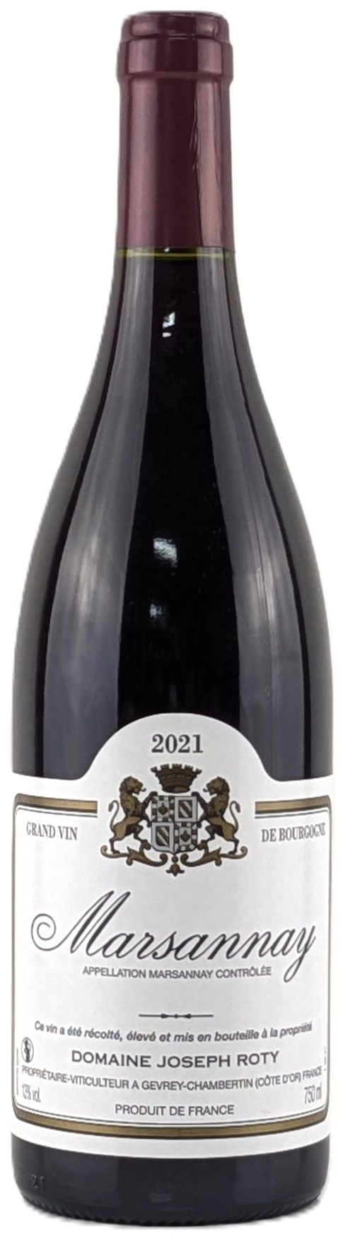 【フランス・赤】ジョセフ・ロティ　マルサネ　ルージュ　２０２１ 赤ワイン 750ml 14.5％ 辛口 Dom. Joseph Roty Marsannay Rouge