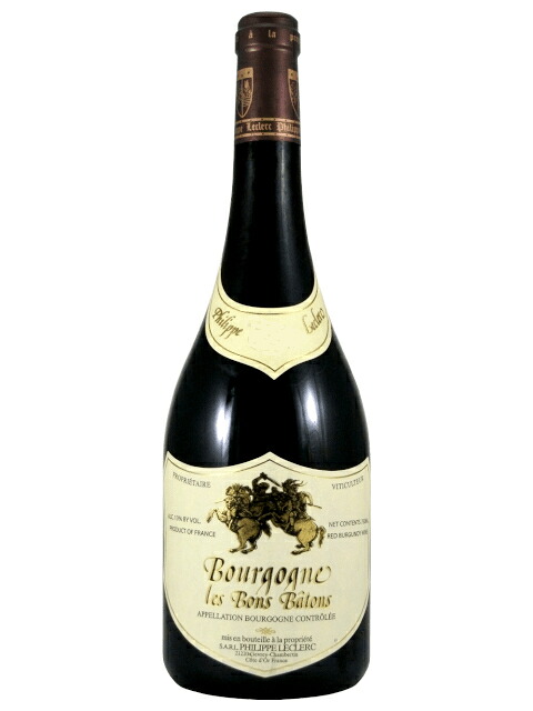 フィリップ ルクレール ブルゴーニュ ルージュ レ ボン バトン 赤ワイン フランス ブルゴーニュ 2021 750 Philippe Leclerc Bourgogne Rouge Les Bons Batons 誕生日 プレゼント ギフト 結婚祝いにおすすめ