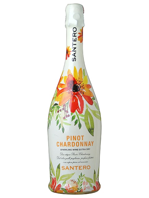 サンテロ ピノ シャルドネ フラワーボトル スパークリングワイン イタリア ピエモンテ州 750 Santero Pinot Chardonnay Flower Bottle