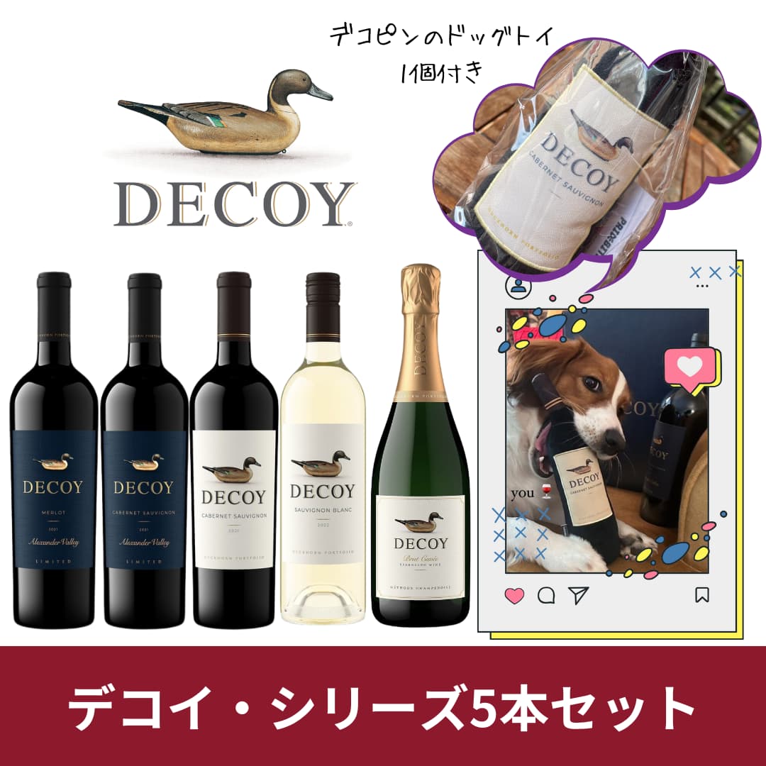 ルディ（イタリア） & デコイ（アメリカ）ワインセット　2本 ルディ（イタリア） & デコイ（アメリカ）ワインセット 2本