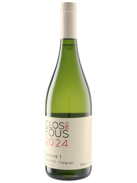 クロ デ フ シャルドネ ロクラ ウノ 白ワイン チリ セントラル・ヴァレー 2024 750 Clos des Fous Chardonnay Locura 1
