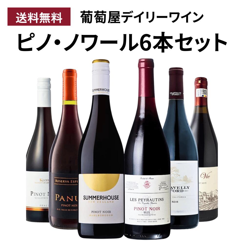 葡萄屋デイリーワイン『ピノ ノワール6本セット』 ワインセット