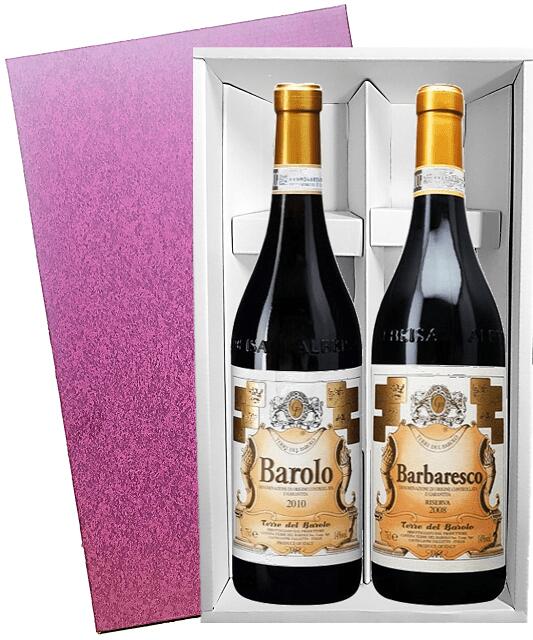 イタリアの銘酒『バローロ バルバレスコ』2本セット 化粧箱入 ワインセット｜世界のワイン葡萄屋