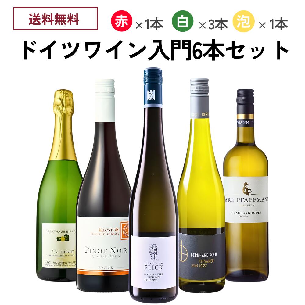 ドイツワイン入門5本セット ワインセット ドイツ(クロスター醸造所/ヨーゼフ・ビファー醸造所/カール・ファフマン/ベルンハルト コッホ/ヴァイングート・ヨアヒム・フリック)｜世界のワイン葡萄屋