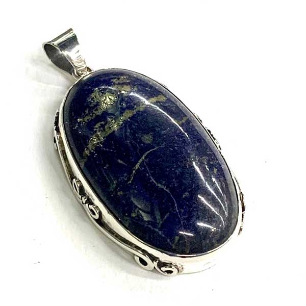 【バディ/シルバーアクセサリー】シルバー925 /ラピスラズリ /ハンドメイド/ペンダントトップ/天然石/実店舗のあるお店【シルバーショップバディ】 9-021　ラピスラズリペンダントトップ　ラピスラズリ｜シルバーショップバディ