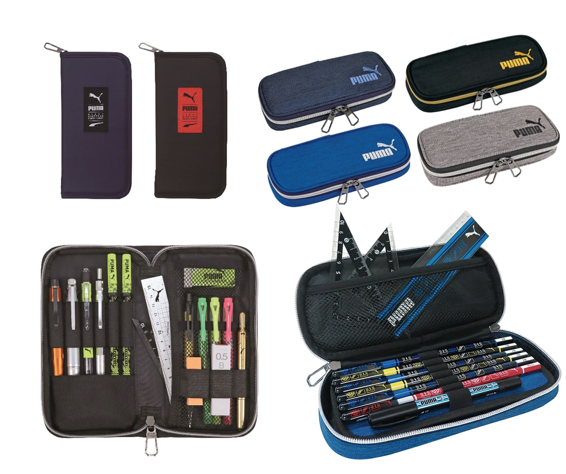 楽天市場】PUMA プーマ 筆箱 ヘザーボックスペンケース ブックタイプ