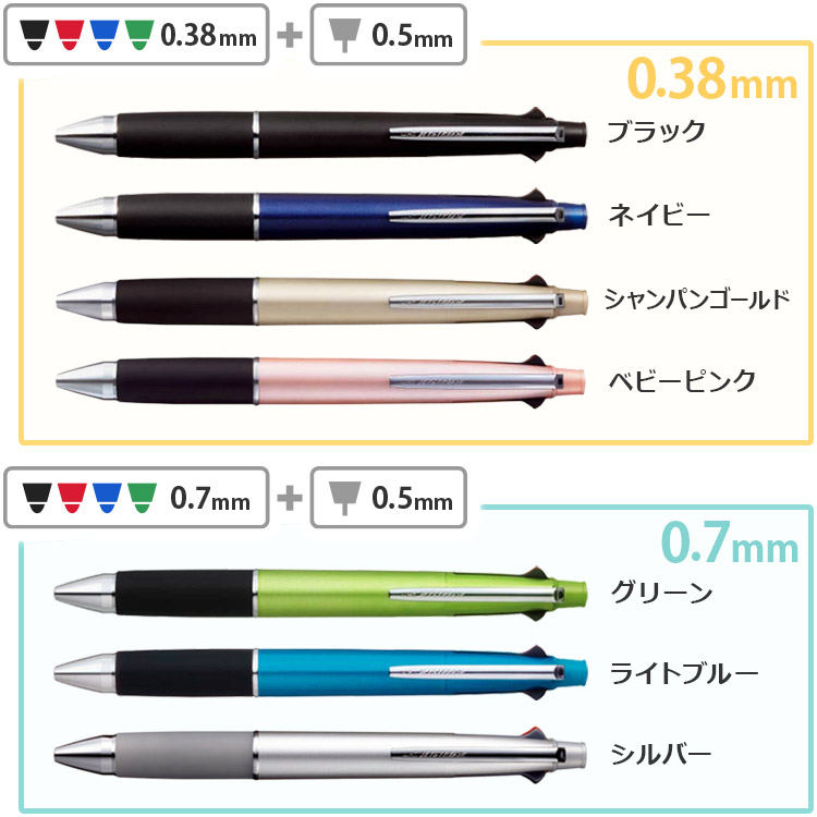 ジェットストリーム 名入れ ボールペン 4＆1 名入れ無料 0.5mm