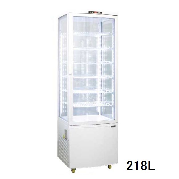 楽天市場】4面ガラス ドリンク冷蔵ショーケース 63L[R4G-63SLB