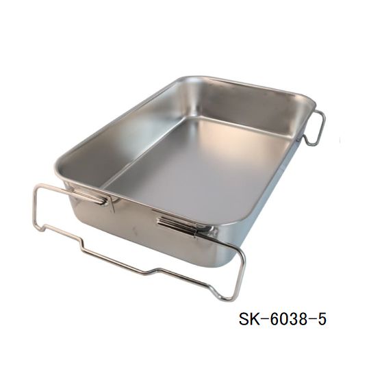 スギコ18-8給食バット 運搬型 [SK-6038-5] (610×388×深さ120mm)