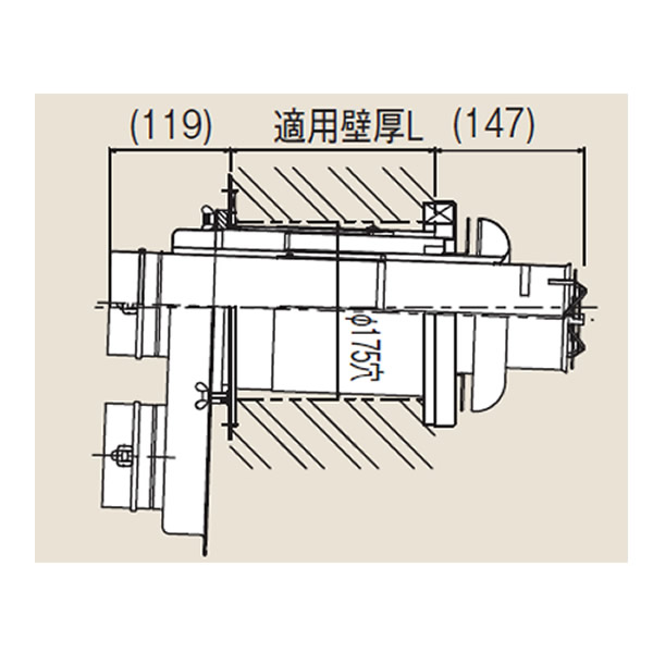 リンナイ φ100KP部材 FFT-10-200C φ100 2本管給排気トップ (24-3725) FFT10200C 給湯器【純正品】
