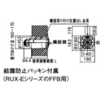 FFT-6B-200A リンナイ 給湯器オプション品 部材 φ110×φ75給排気ガス部材 FF2重管用 給排気ガス筒いの一番（直排専用）（L\u003d150?250粍）【完全無欠品】 その他-花・ガーデン・DIY-木材・建築資材・設備