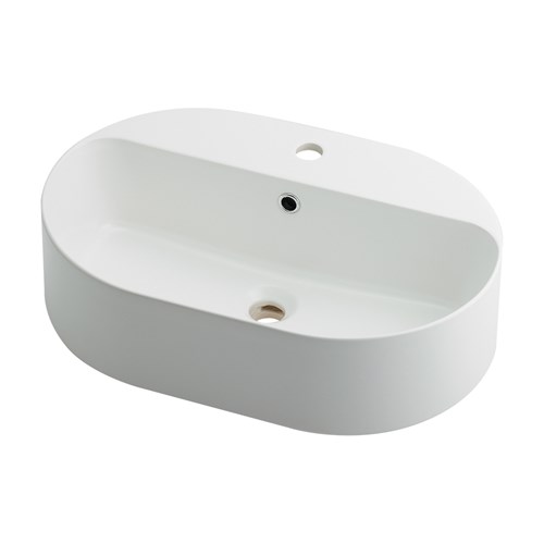 カクダイ 【#LY-493236-W】 丸型洗面器//マットホワイト
