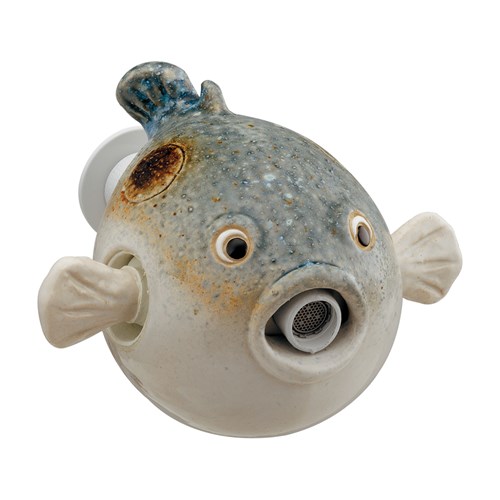 カクダイ【711-060-13】雑魚とは違うのだよ 水栓金具　ふぐモチーフ