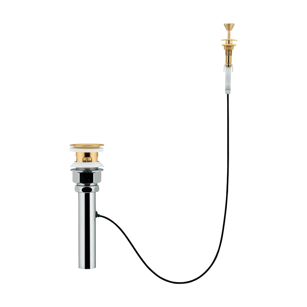 【494-016-32】 カクダイ ポップアップ排水金具ユニット//ゴールド｜家電と住宅設備の部品くん