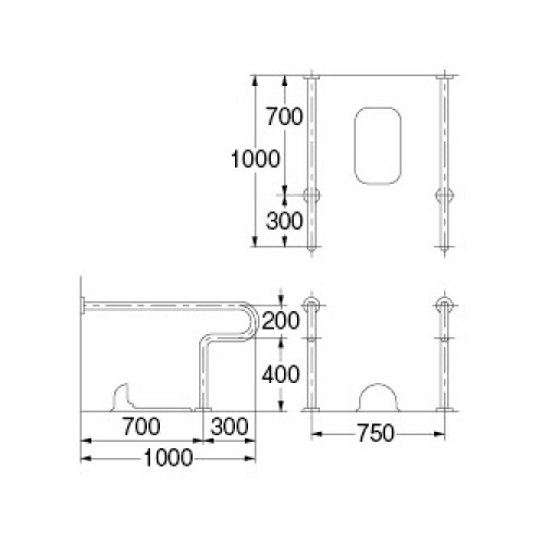 カクダイ 和式トイレ用 手すり 2430-34【純正品】｜家電と住宅設備の部品くん