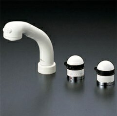 KVK サーモスタット式洗髪シャワー KF260NEN 既設の3ッ穴タイプ洗面水栓の交換用水栓 KF260NEN【純正品】