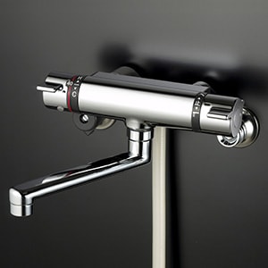 【KF800WTMHF】 KVK サーモスタット式シャワー メッキウルトラファインバブルシャワーヘッド付 浴室用水栓 壁付サーモスタット 【純正品】