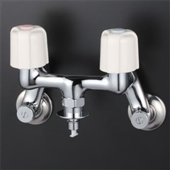 KVK 2ハンドル混合栓 KM33WU2 とめるぞう付/ホースワンタッチ接続 KM33WU2【純正品】|家電と住宅設備の部品くん