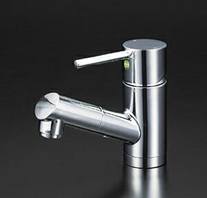 KVK 洗面化粧室 KM8021TEC 洗面用シングルレバー式混合栓 (eレバー)【純正品】