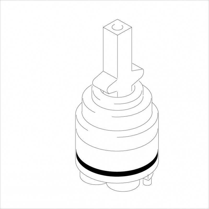 KVK KPS021/800 旧MYMセラミックカートリッジ 旧MYM補修部品 構造部品 【純正品】