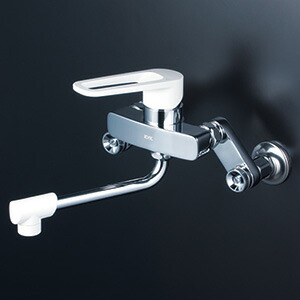 KVK ケーブイケー 【MSK110KRJ】 楽締めソケット付シングル混合栓【純正品】|家電と住宅設備の部品くん