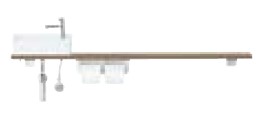 トイレ手洗い器セット YN-AKRECXKXHQX INAX イナックス LIXIL リクシル キャパシア カウンタープラン カウンター奥行160 ベッセル型 角形手洗器 右仕様 床給水・床排水 スタンダード【メーカー直送のみ・代金・後払い決済不可】【純正品】 D160