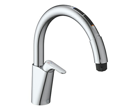LIXIL リクシル【JF-NAB466SYX(JW)】 ナビッシュ キッチン用タッチレス水栓 浄水器ビルトイン形 先端タッチレスセンサー ハンドシャワー 一般地用 吐水口長さ239mm
