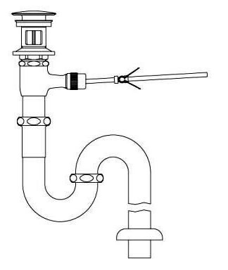 LF-271SALC INAX LIXIL 洗面器・手洗器用セット金具 ポップアップ式排水金具 (呼び径32mm) 床排水Sトラップ (排水口カバー付) イナックス リクシル【純正品】