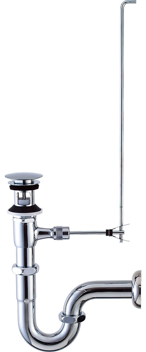 LF-7PAC INAX LIXIL 洗面器・手洗器用セット金具 ポップアップ式排水金具 (呼び径32mm) 壁排水Pトラップ (排水口カバー付) イナックス リクシル【純正品】