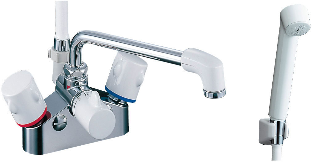 INAX イナックス LIXIL リクシル 二階建てバス水栓 ツーハンドルシャワーバス水栓 (一時止水付) BF-M616H【完全無欠品】