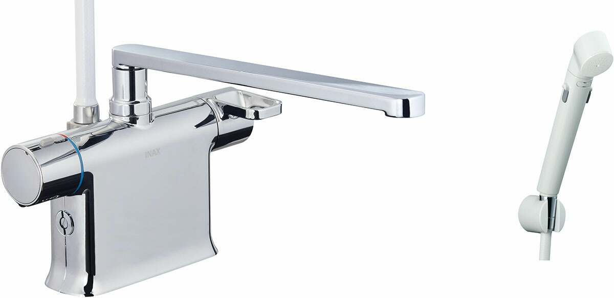 INAX LIXIL 風呂場水栓 BF-WM646TNSDW (300) シャワー2階建てバス水栓 甲板印字機 サーモスタット付シャワー2階建てバス水栓+エコフルスイッチシャワー 冷ややかさ地相応う商いもの イナックス リクシル【完全無欠品】