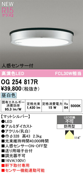 エクステリアライト オーデリック OG254817R