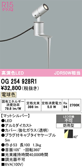 エクステリアライト オーデリック OG254928R1