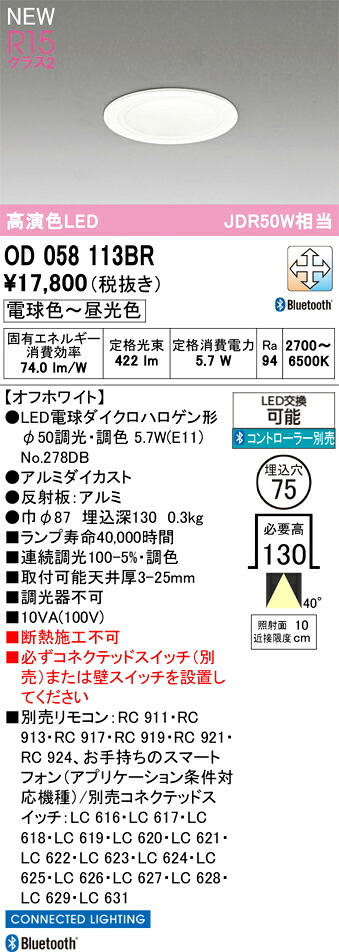 落ち込むともし火 オーデリック OD058113BR