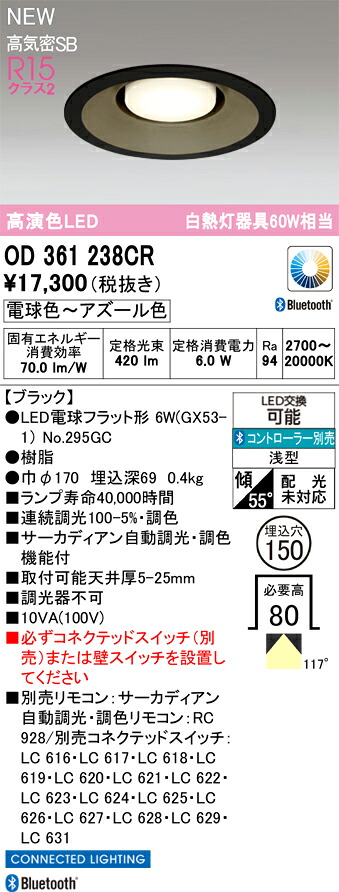 落ちこむ点火装置 オーデリック OD361238CR