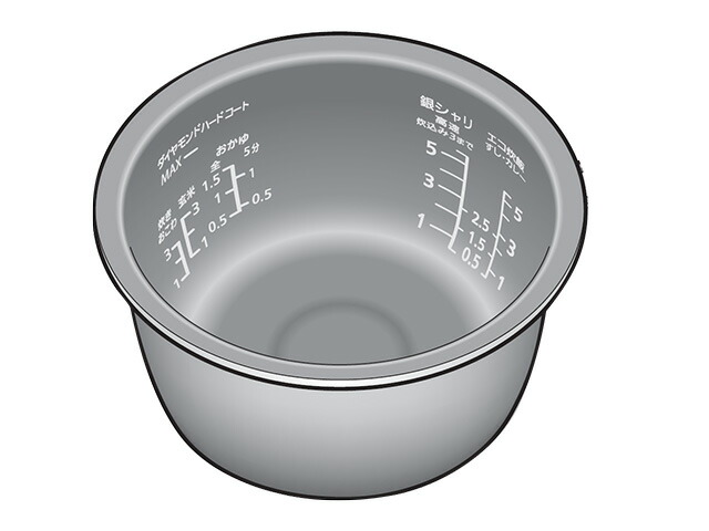 ARE50-M50 パナソニック Panasonic 可変圧力IHジャー炊飯器 1升炊き 内釜 ARE50-M50【純正品】|家電と住宅設備の部品くん