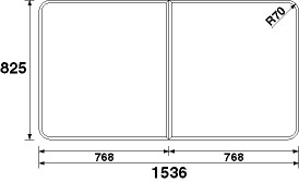 RL91058STC パナソニック Panasonic 風呂フタ(長辺1536×短辺825：組みフタ：長方形：2枚：切り欠きなし)【RL91058STC】[納期2～4週間] パーツショップ【純正品】