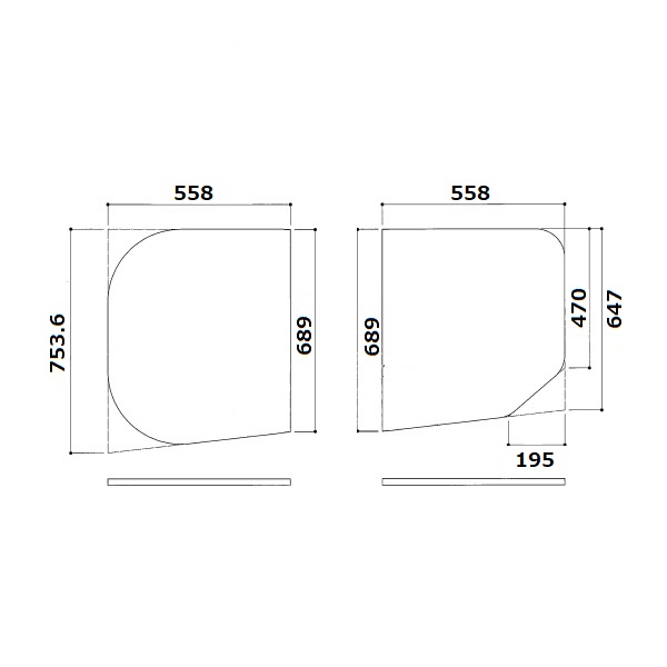 【EKKS5ARAA21WN】TOTO  風呂上蓋 1150RDラクカル蓋2枚R 部分品 【完全無欠品】