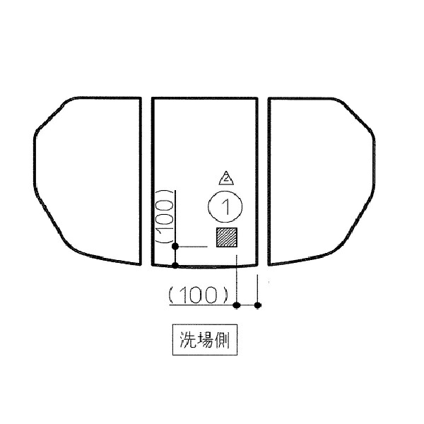 【EKKS6CKAA31WN】TOTO  風呂上蓋 160広広とした軽さ蓋3枚 部分品 【完全無欠品】