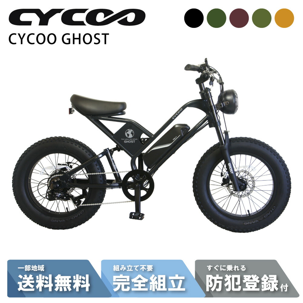 【9日20時start☆3001円CP\u0026最大限度P12倍かっこうの的※複数形ｴﾝﾄﾘｰ】 電動助けること銀輪 電動銀輪 CYCOO サイクー 2025年 GHOST （生きすだま） TDN237L-PLUS 20in