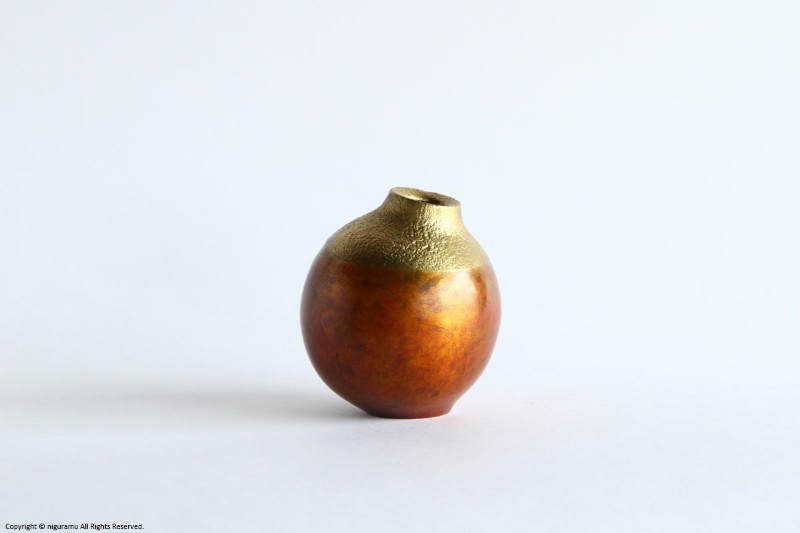 hyottoko vase S / 朱【尾崎迅】
