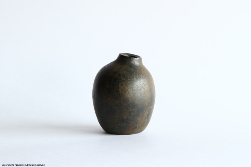 hyottoko vase L / こげ茶【尾崎迅】