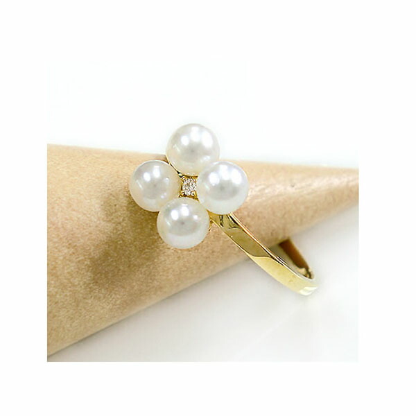 楽天市場】指輪 リング 真珠 パール K18 18金GP 18k 花 フラワー