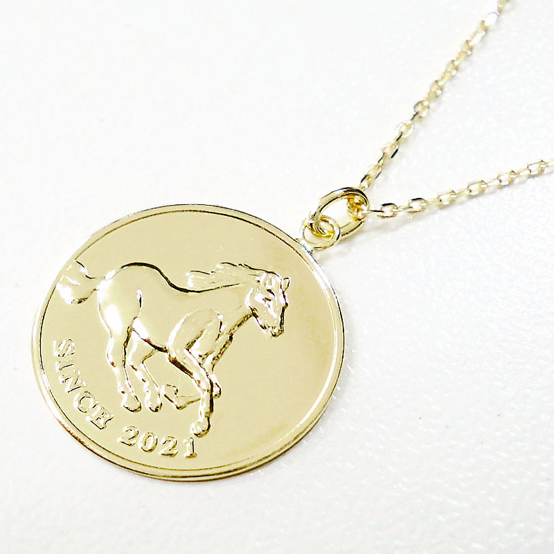 18金　k18 ペンダントトップ　エリザベス二世　チャーム K18 18金イエローゴールド オニキス エリザベス2世 ペンダント