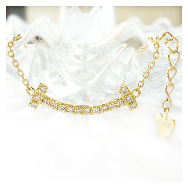 K18 k18 ブレスレット ダイヤモンド ダイヤ 0.10ct 18金 ゴールド PG WG 誕生石 レディース ジュエリー アクセ 人気 送料無料｜バルジ- Bulge