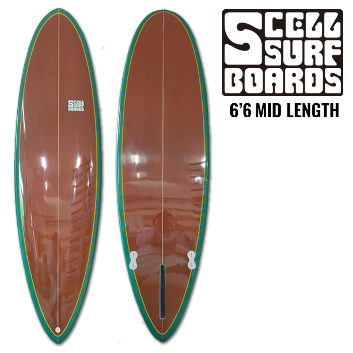 【楽天市場】SCELL セル サーフィン サーフボード ファンボード6'8 