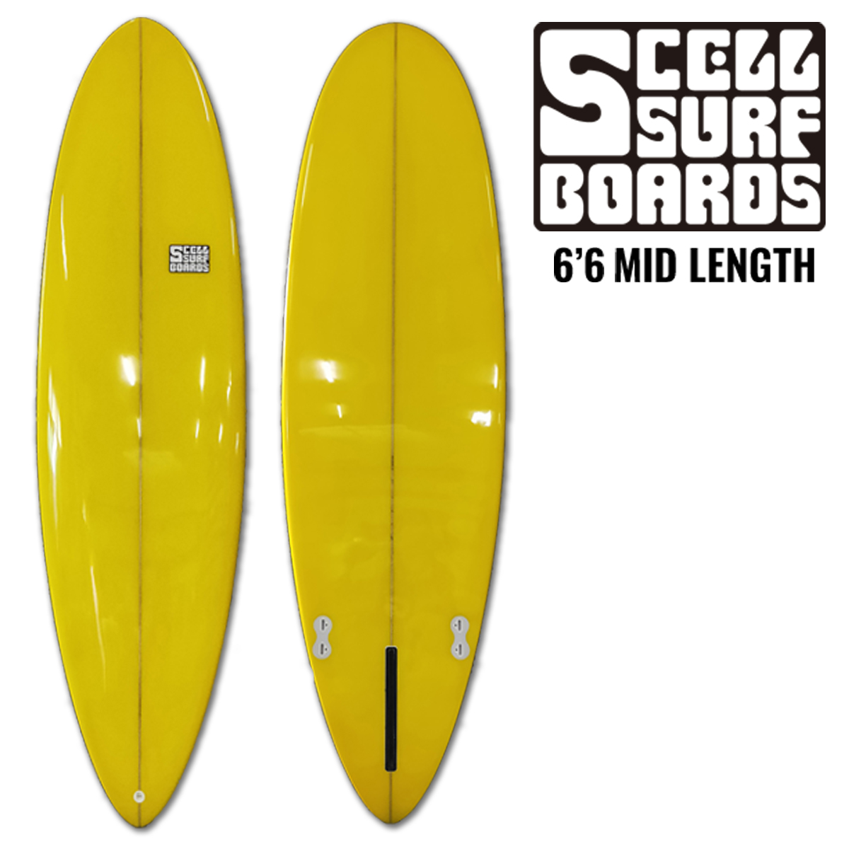 楽天市場】SCELL セル サーフィン サーフボード ファンボード 6'8 WH 