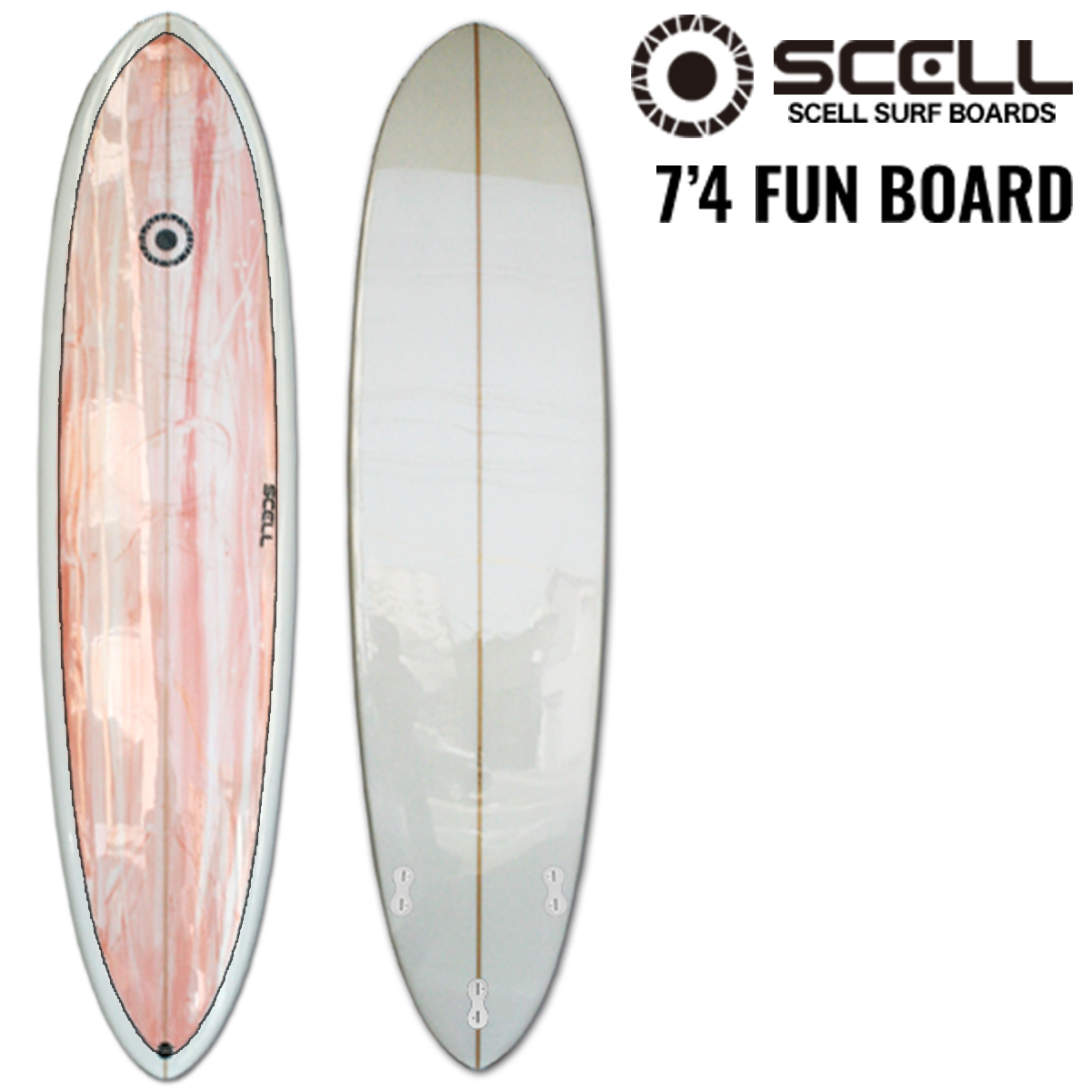 【楽天市場】SCELL セル サーフィン サーフボード ファンボード 6'8 